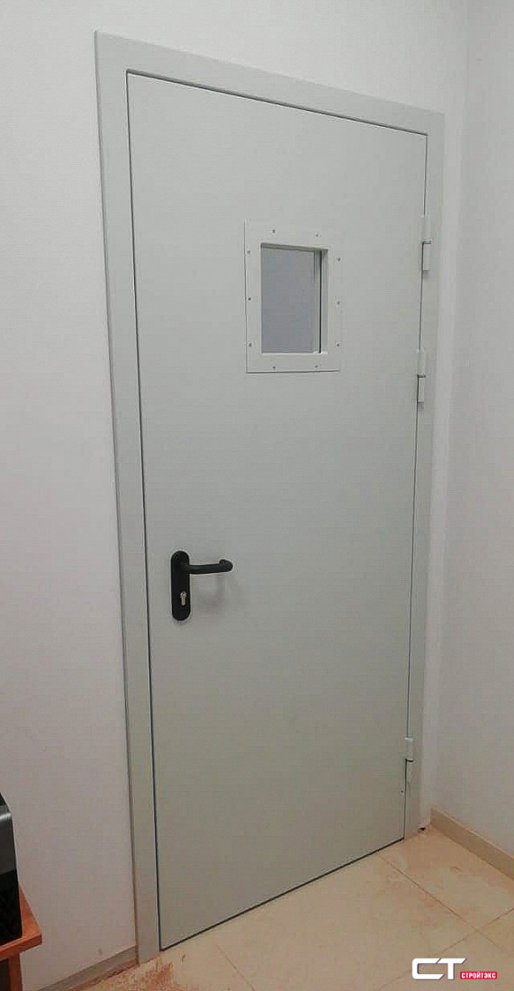 Дверь металлическая рентгенозащитная 0,5 Pb с остеклением Дверь металлическая рентгенозащитная 0,5 Pb с остеклением